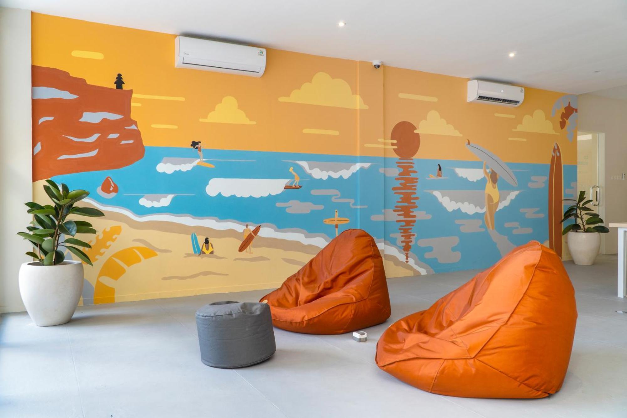 ليجيان Bali Bustle Sunset Coliving And Coworking Space المظهر الخارجي الصورة